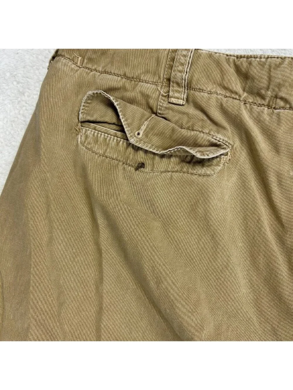 Polo by Ralph Lauren‎ Chino Shorts Mens 42 Brown Relaxed Fit Drawstring “Read”